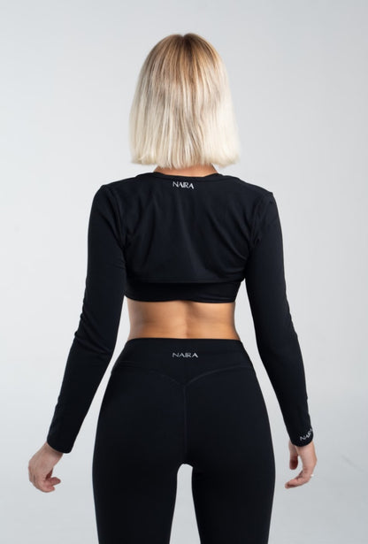 Aura Bra & Bolero Set - Black